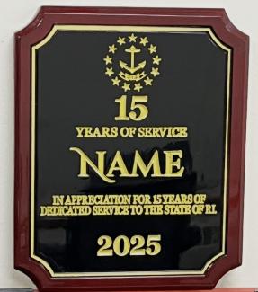 Black and Brown Plaque