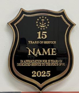 Black and Gold Plaque